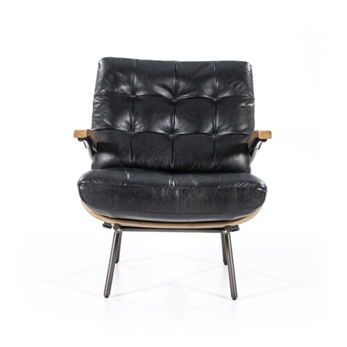 Fauteuil Bastiaan - Zwart java leder - Afbeelding 5