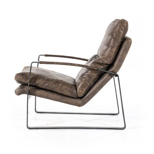 Fauteuil Lex - Donkerbruin vintage leer - Afbeelding 4