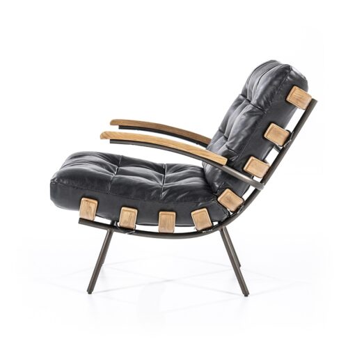 Fauteuil Bastiaan - Zwart java leder - Afbeelding 8