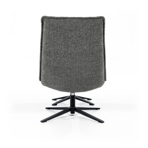 Fauteuil Marcus met voetenbank Antraciet - Afbeelding 7