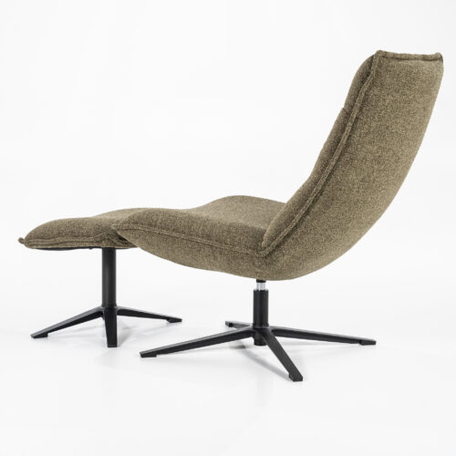 Fauteuil Marcus met voetenbank - Groen - Afbeelding 4