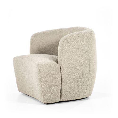 Fauteuil Charlotte Bouclé Taupe - Afbeelding 5