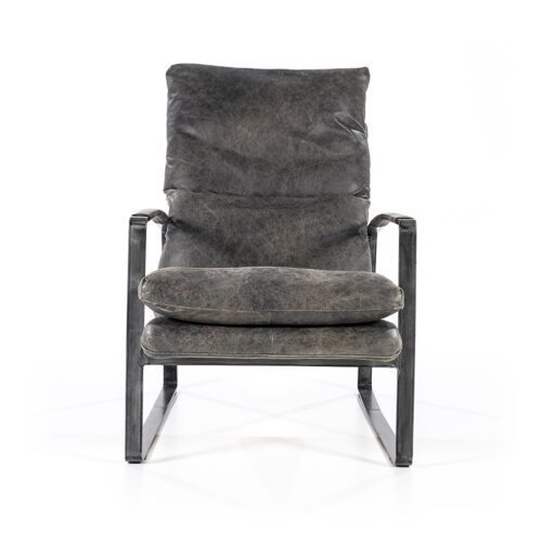 Fauteuil Lex - Antraciet vintage leer - Afbeelding 4