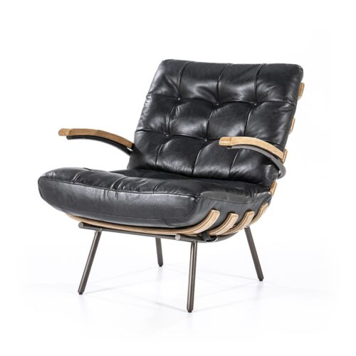 Fauteuil Bastiaan - Zwart java leder - Afbeelding 2