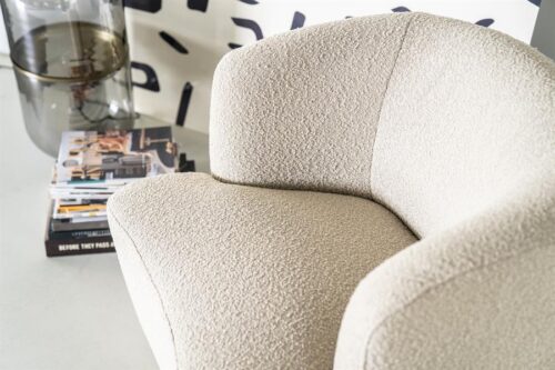 Fauteuil Charlotte Bouclé Taupe - Afbeelding 3