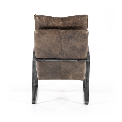 Fauteuil Lex - Donkerbruin vintage leer - Afbeelding 6