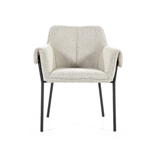 Fauteuil Tony Bouclé - Beige (showroom model) - Afbeelding 3