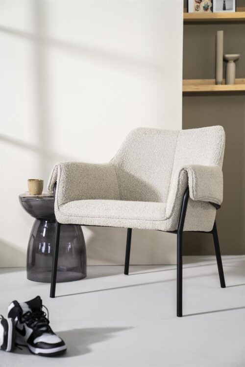 Fauteuil Tony Bouclé - Beige (showroom model)