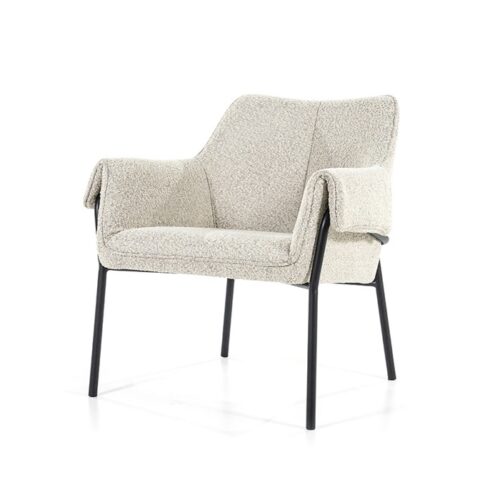 Fauteuil Tony Bouclé - Beige (showroom model) - Afbeelding 2