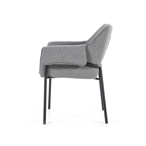 Fauteuil Tony Bouclé - Grijs (showroom model) - Afbeelding 10