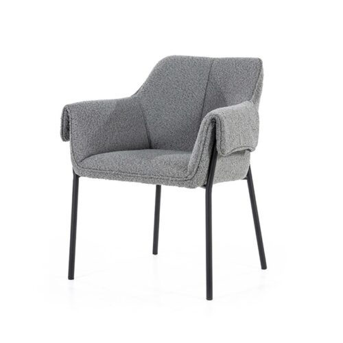 Fauteuil Tony Bouclé - Grijs (showroom model)