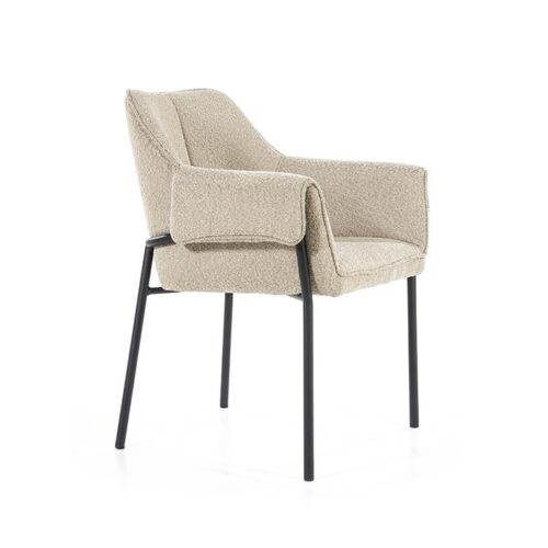 Fauteuil Tony Bouclé - Taupe - Afbeelding 3