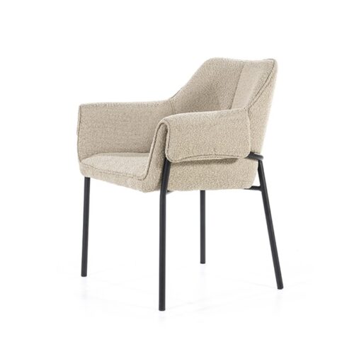 Fauteuil Tony Bouclé - Taupe - Afbeelding 2