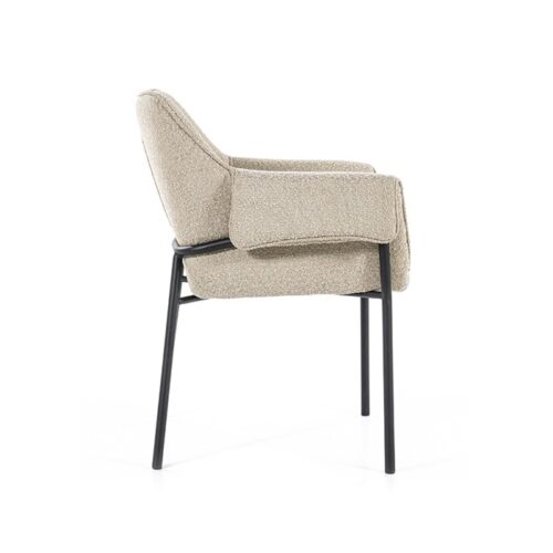 Fauteuil Tony Bouclé - Taupe - Afbeelding 4