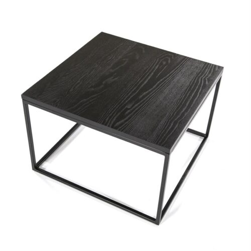 Salontafel Robin Eikenhout 60 x 60 cm - Zwart - Afbeelding 3