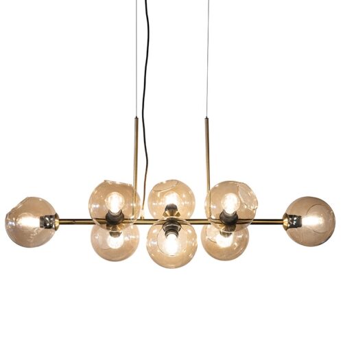 Hanglamp Stellar 8 lampen - goud