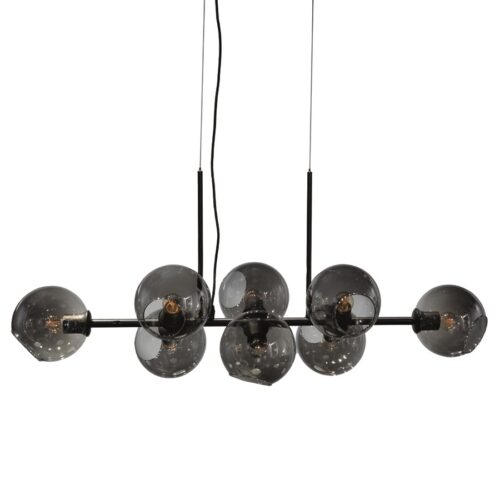 Hanglamp Stellar 8 lampen - zwart