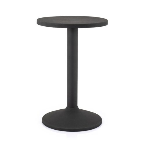 Ronde Bijzettafel Dash - 62 cm hoog - Zwart