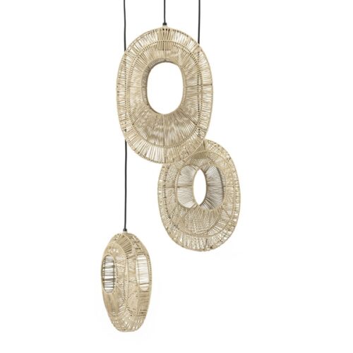 Hanglamp Ovo Cluster Rond - Naturel