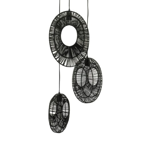 Hanglamp Ovo Cluster Rond - Zwart