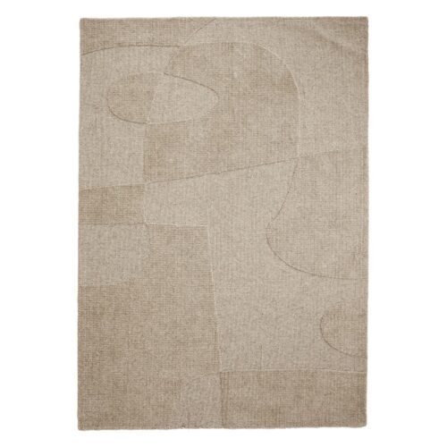 Vloerkleed Yuka beige 160 x 230 cm