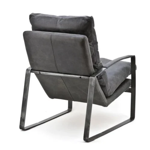 Fauteuil Lex - Antraciet vintage leer - Afbeelding 7