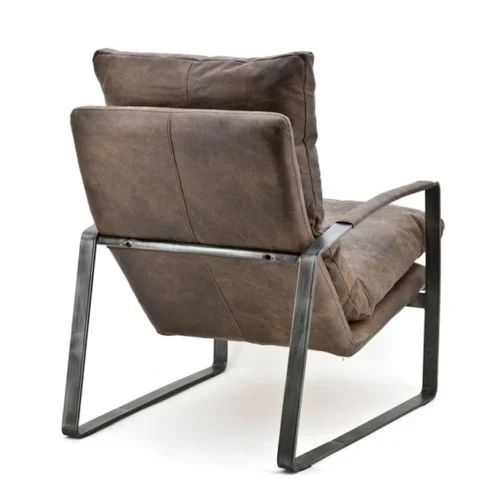 Fauteuil Lex - Donkerbruin vintage leer - Afbeelding 2