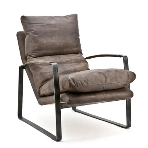 Fauteuil Lex - Donkerbruin vintage leer - Afbeelding 3