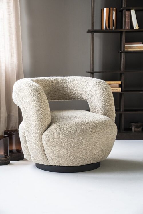 Fauteuil Sharon Bouclé - Zand - Afbeelding 7