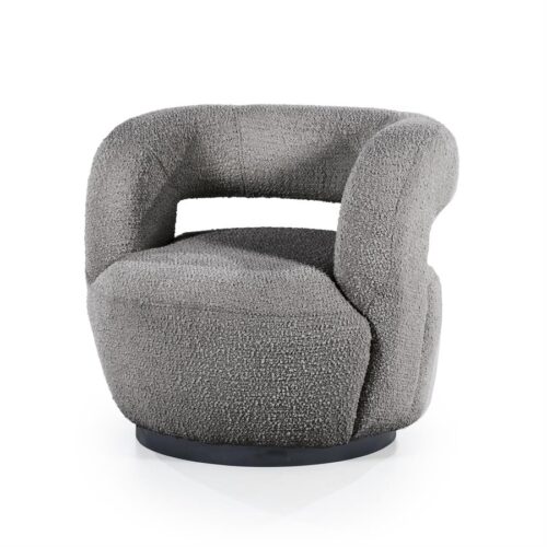 Fauteuil Sharon Bouclé - Grijs