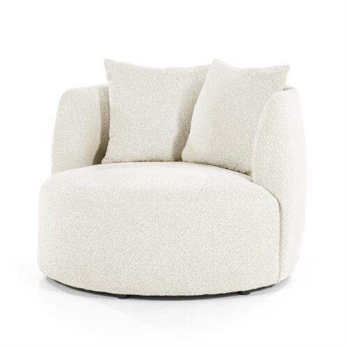 Fauteuil Louis Bouclé - Beige - Afbeelding 2