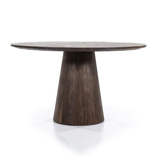 Ronde Eettafel Aron Mangohout Bruin - 130cm - Afbeelding 2