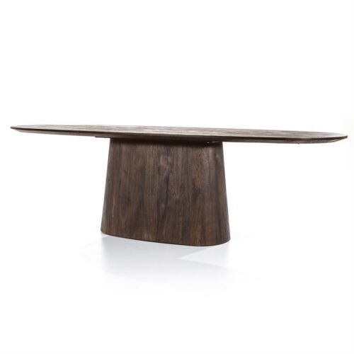 Ovale Eettafel Aron Mangohout Bruin - 200cm