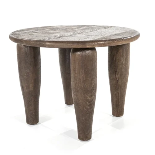 Ronde Salontafel Amira Mangohout Bruin 60 x 44 cm