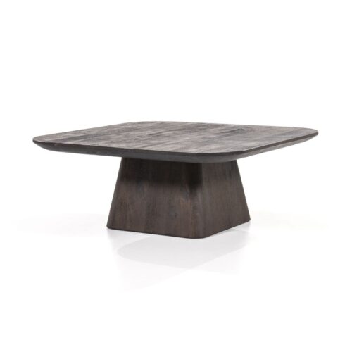 Vierkante Salontafel Aron Mangohout - Bruin 80 cm - Afbeelding 3