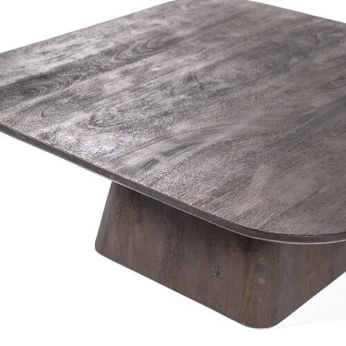 Vierkante Salontafel Aron Mangohout - Bruin 80 cm - Afbeelding 5