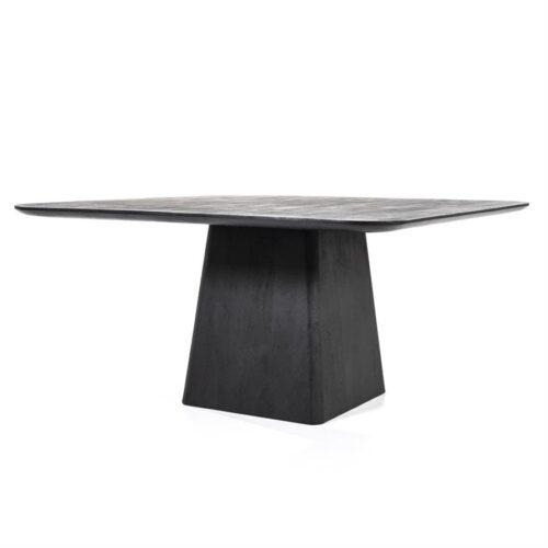 Vierkante Eettafel Aron Mangohout Zwart - 150cm