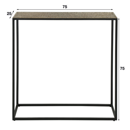 Haltafel Iron Metallic Antiek Brons 75cm - Afbeelding 4