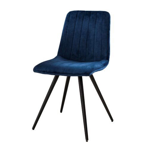 Stoel Straight Stitch Velvet - Blauw - Afbeelding 2