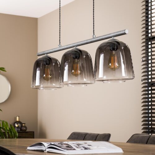 Hanglamp Shaded met 3 ovale kappen - Glas - Afbeelding 2