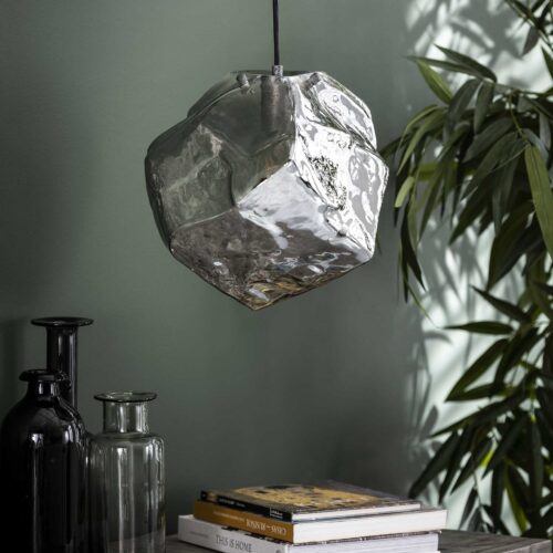 Hanglamp Rock 1 lamp Chromed Glass - Afbeelding 2