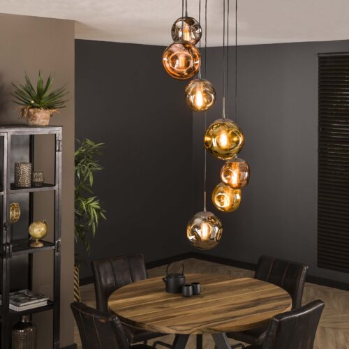 Hanglamp Stellar Getrapt met 7 lampen