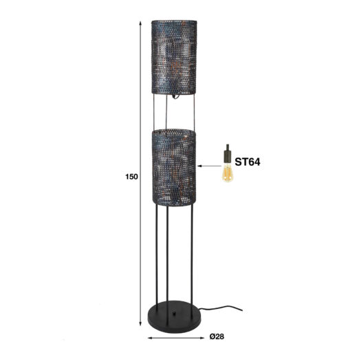 Vloerlamp Armor - 150cm - Afbeelding 6