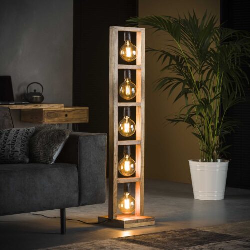 Vloerlamp Modulo Accaciahout - 135cm