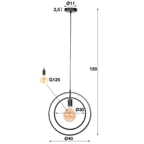 Hanglamp Turn Around - 1 lamp - Afbeelding 7