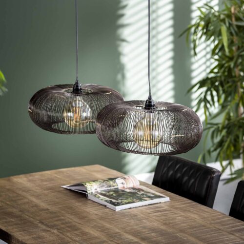 Hanglamp Copper Twist 2 lampen Ø43cm - Afbeelding 2