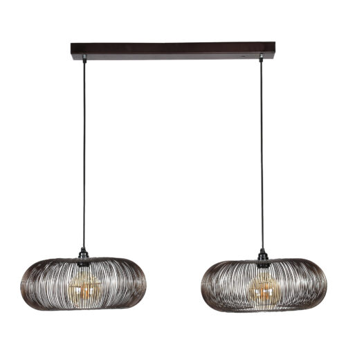 Hanglamp Copper Twist 2 lampen Ø43cm - Afbeelding 3