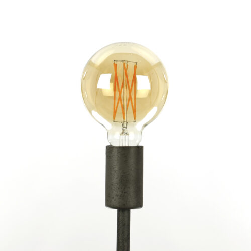 Kooldraadlamp Bol L Ø9.5cm Amberkleurig dimbaar