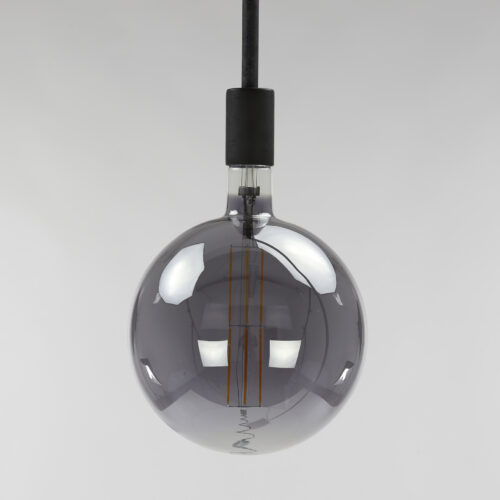 Kooldraadlamp Bol XXL Ø20 Smoke Grey dimbaar - Afbeelding 2