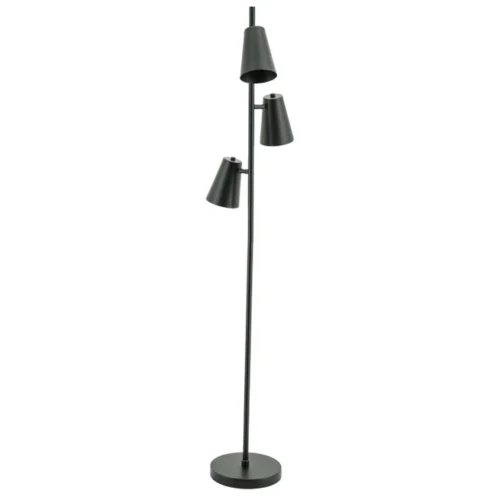 Vloerlamp Cole 3 lampen - Zwart